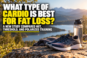 Cardio training concept comparing polarized training, HIIT, and threshold exercise for fat loss, weight loss, and cardiovascular fitness.
