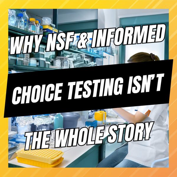 NSF and Informed Choice supplement testing compared with comprehensive third party testing for potency, heavy metals, contaminants, and adulterants