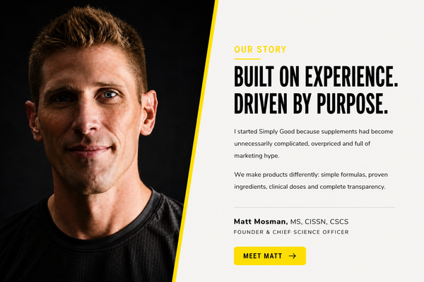 Matt Mosman Founder Of Simply Good Supplements