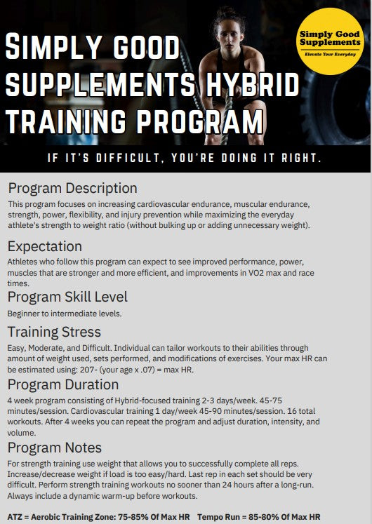 hybrid training program week 1