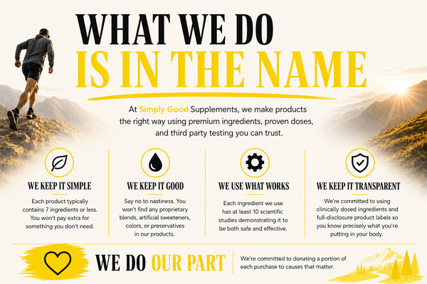 Simply Good Supplements Mission Statement